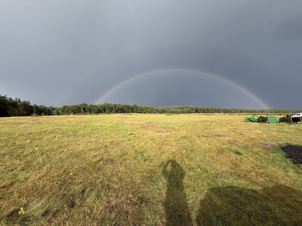 Regenbogen über der Range