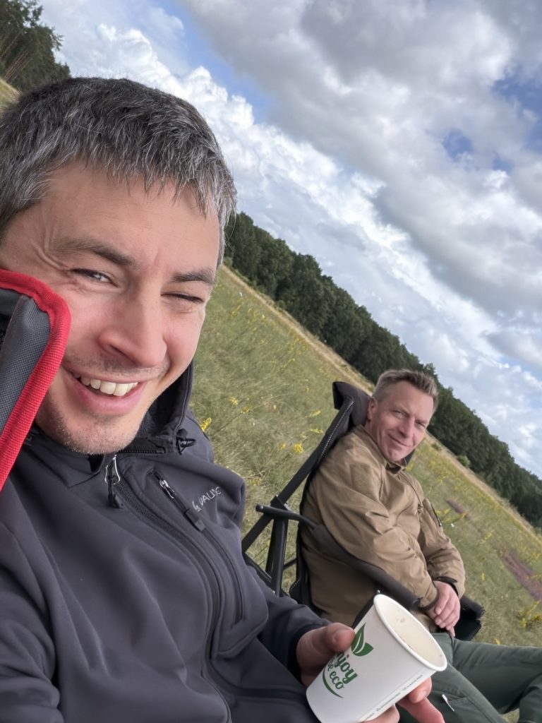 Wohlverdiente Pause nach dem Schießen